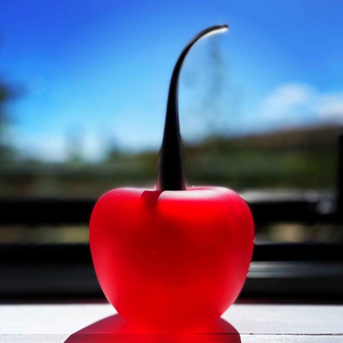 Blown Glass Cherry Fran Anderton
