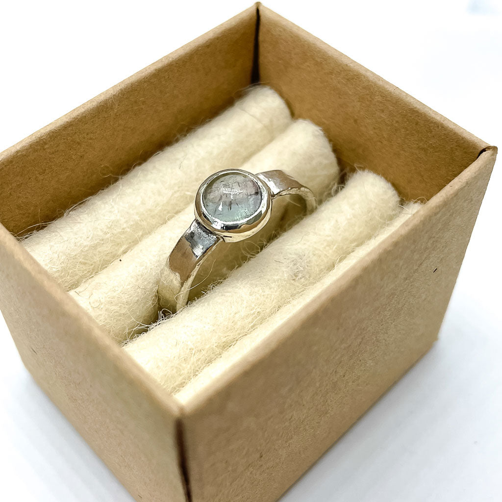 Herbert & Wilks Solitaire Tourmaline Stacking ring