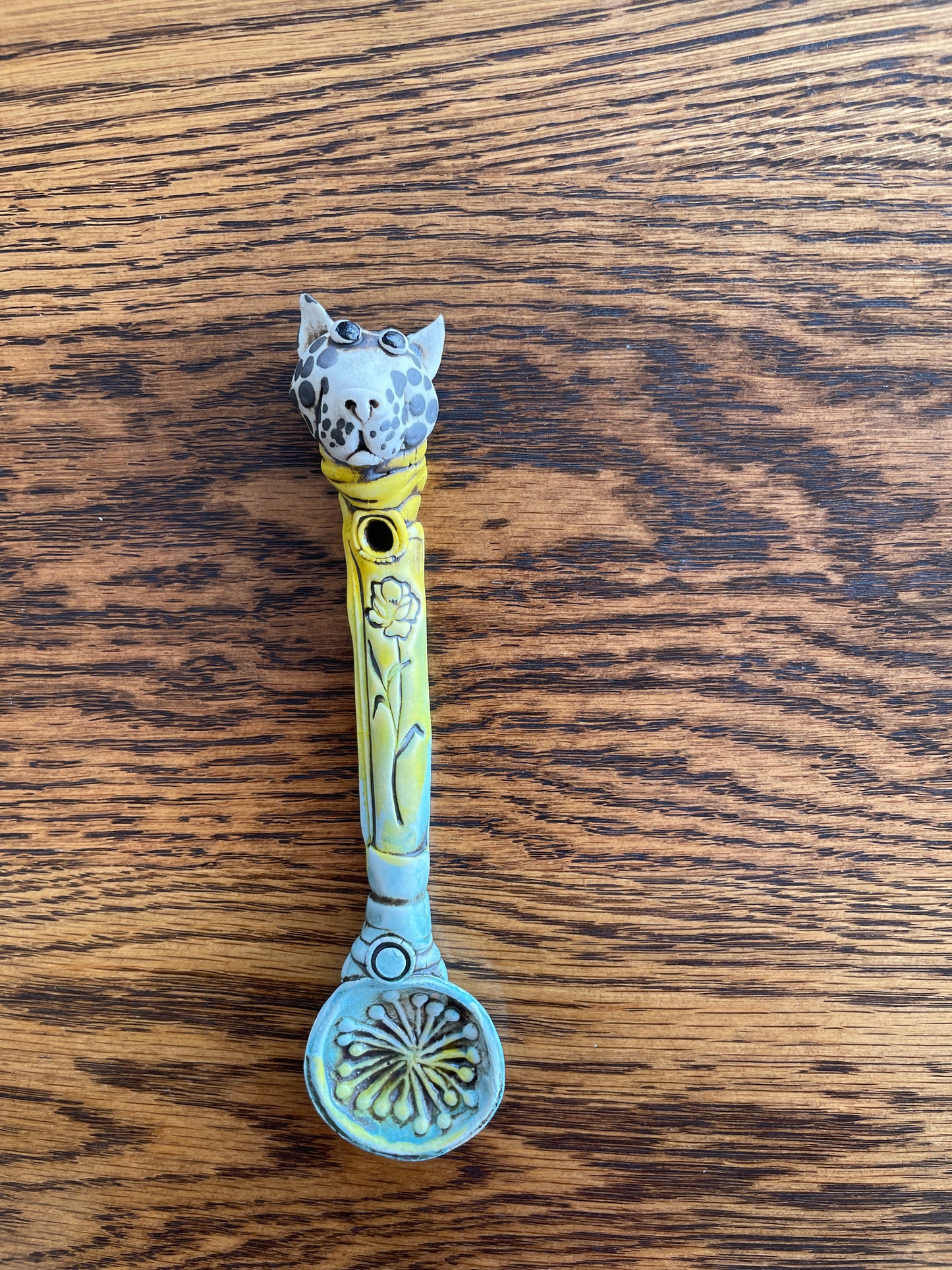 Fiona Tunnicliffe Decorative Spoon - spotty dog plus floral