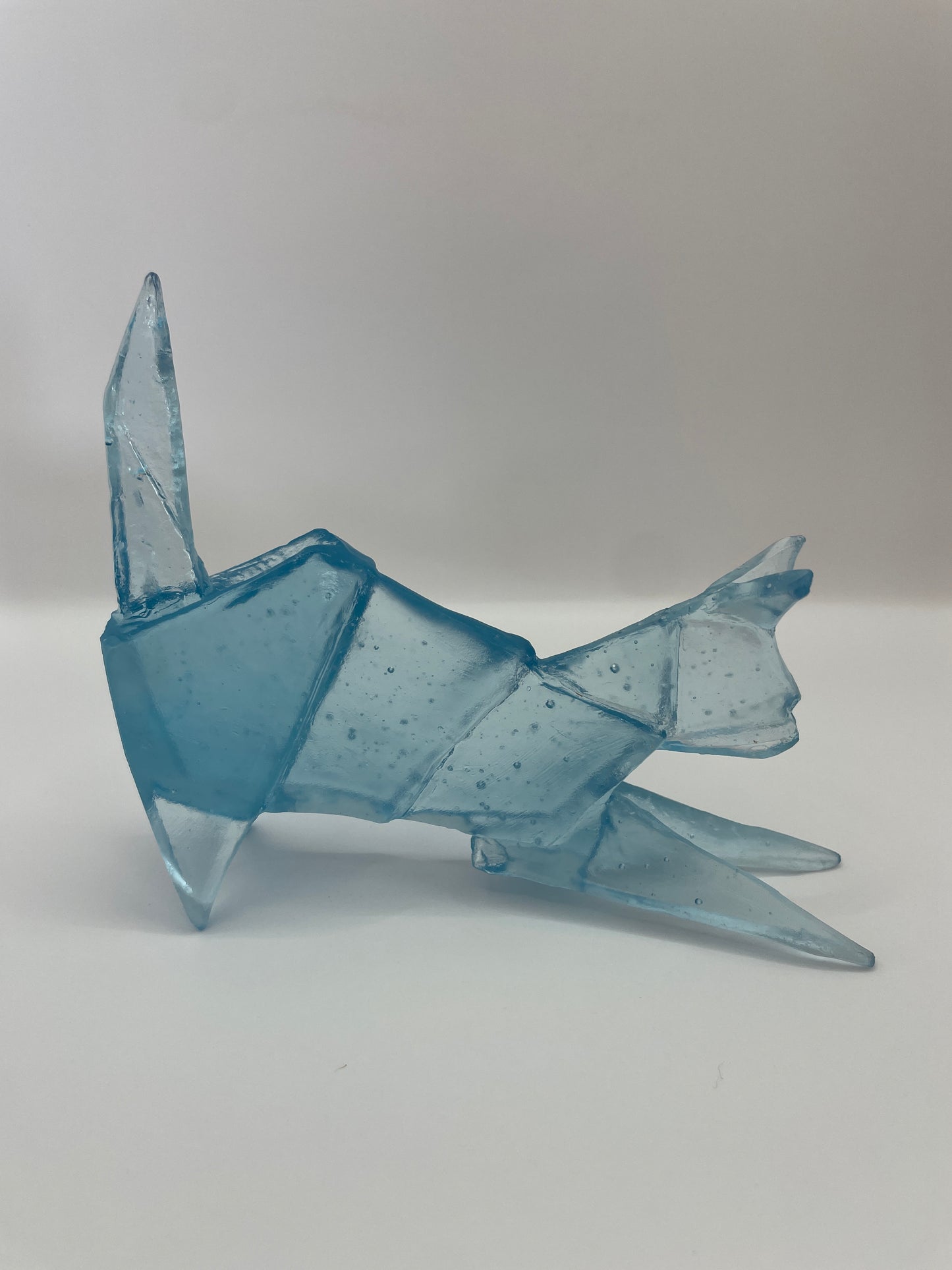 Cat origami glass Thomas Barter