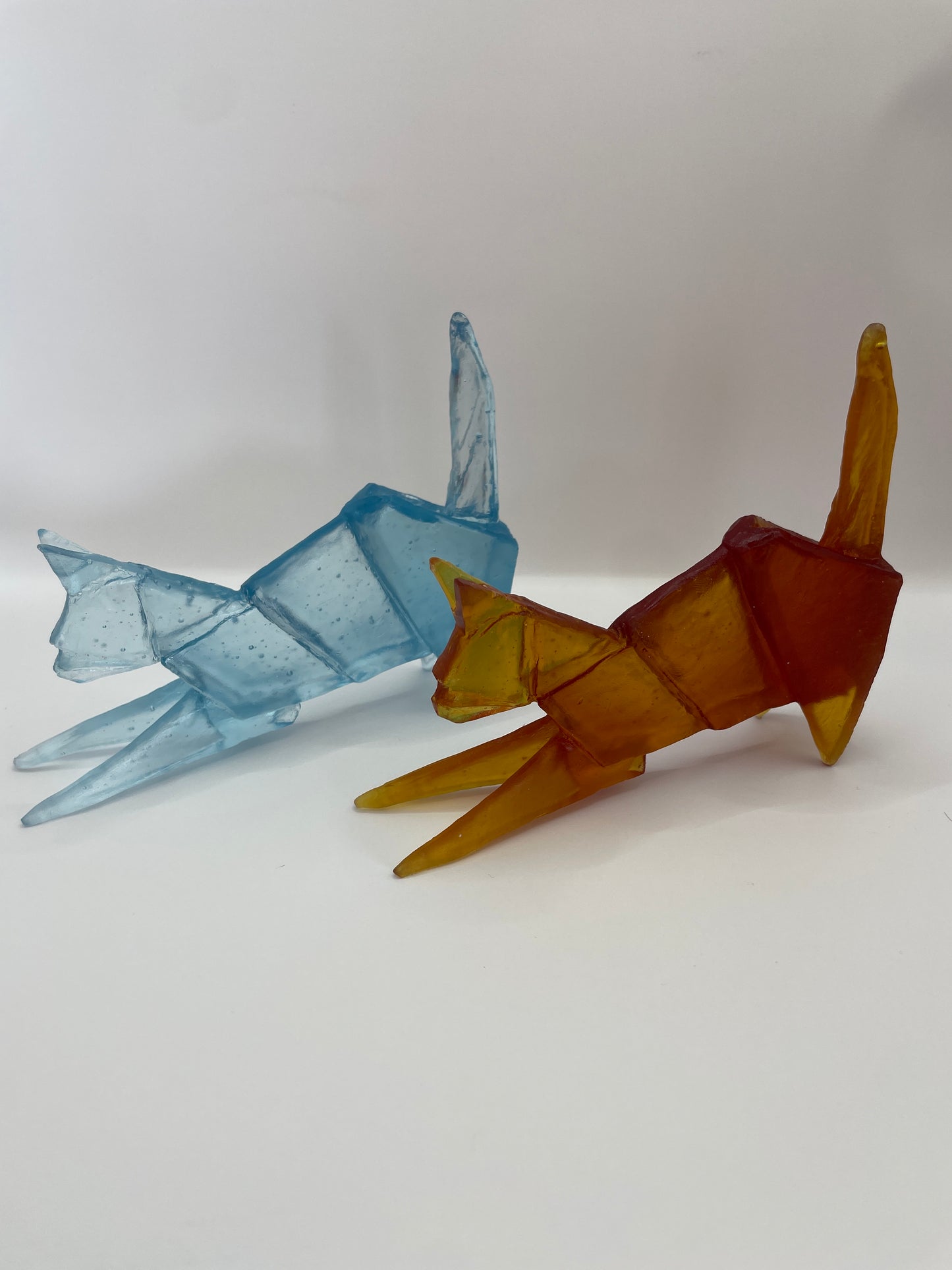 Cat origami glass Thomas Barter