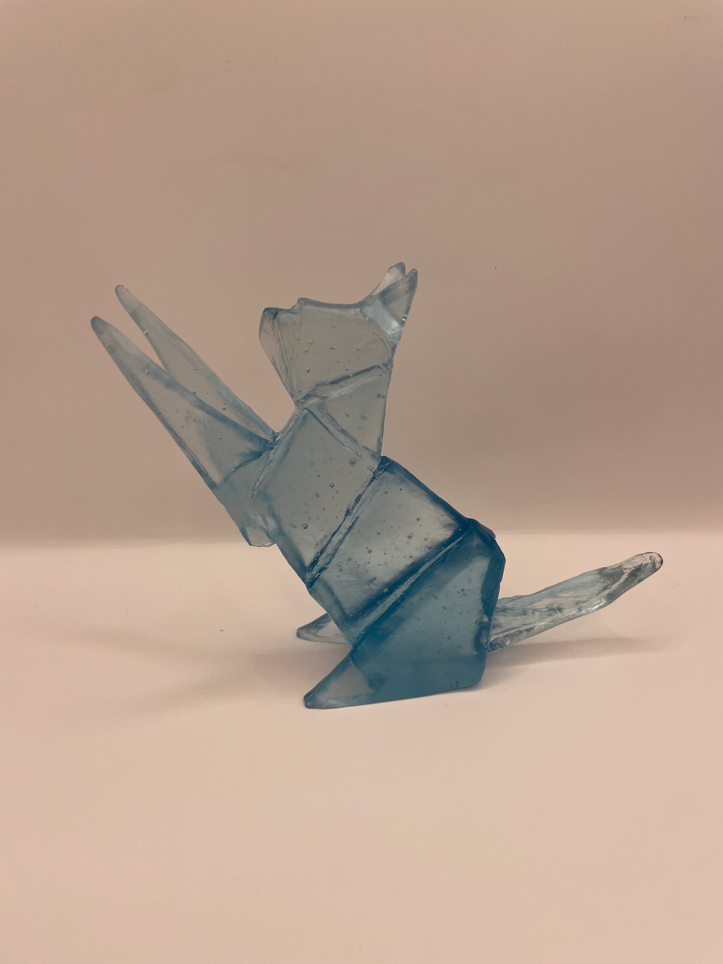 Cat origami glass Thomas Barter