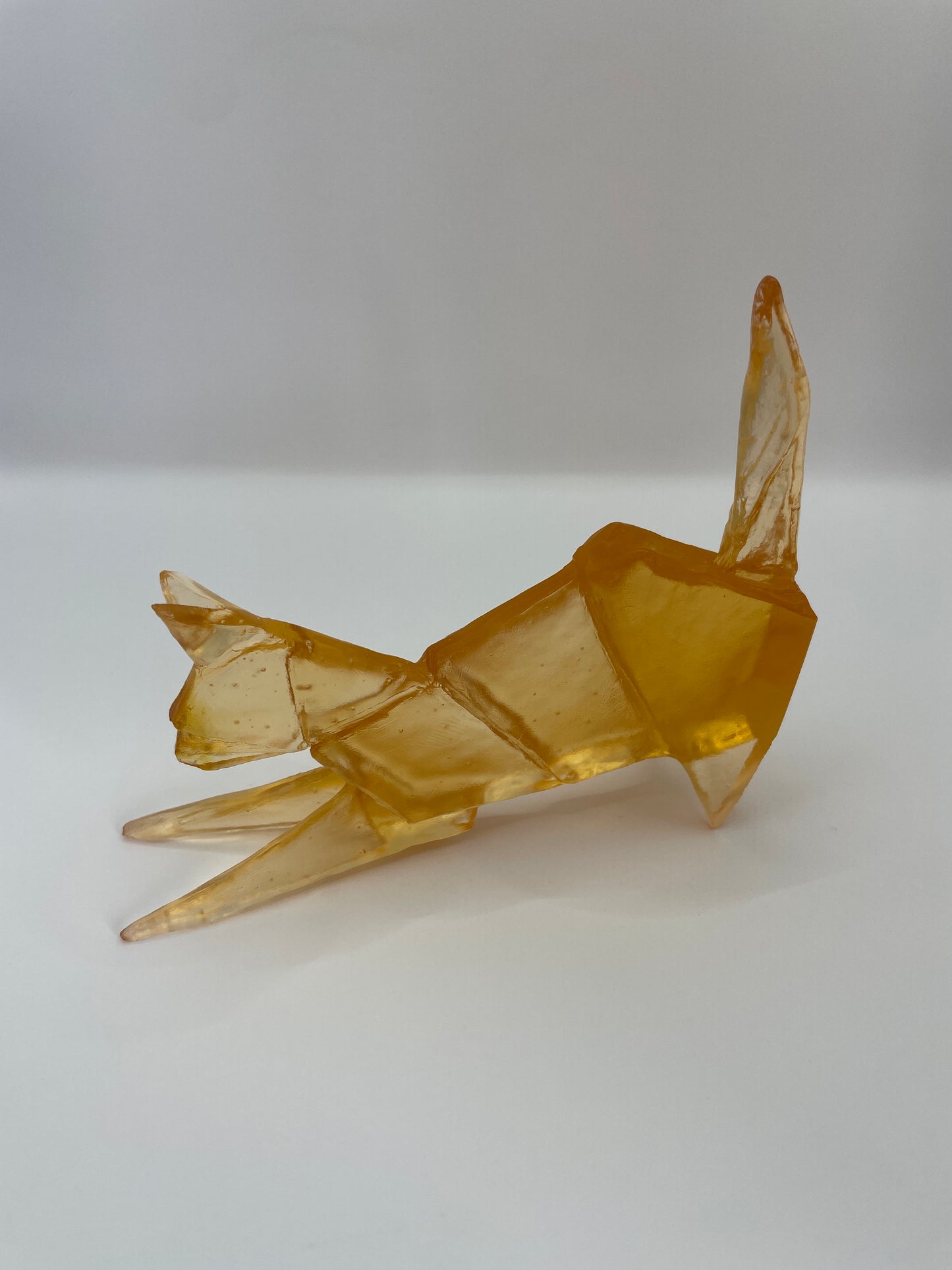 Cat origami glass Thomas Barter