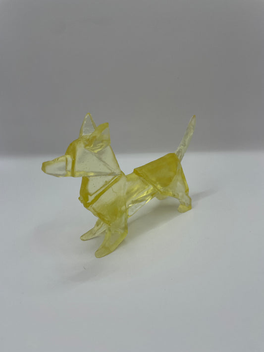 Terrier Dog Origami Glass Thomas Barter