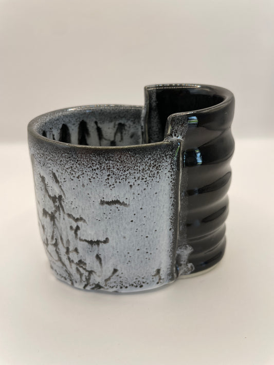 Black and White Ceramic Vessel