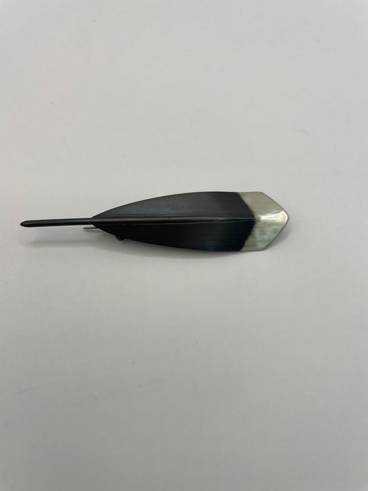 Silver Huia Feather Brooch Lisa West