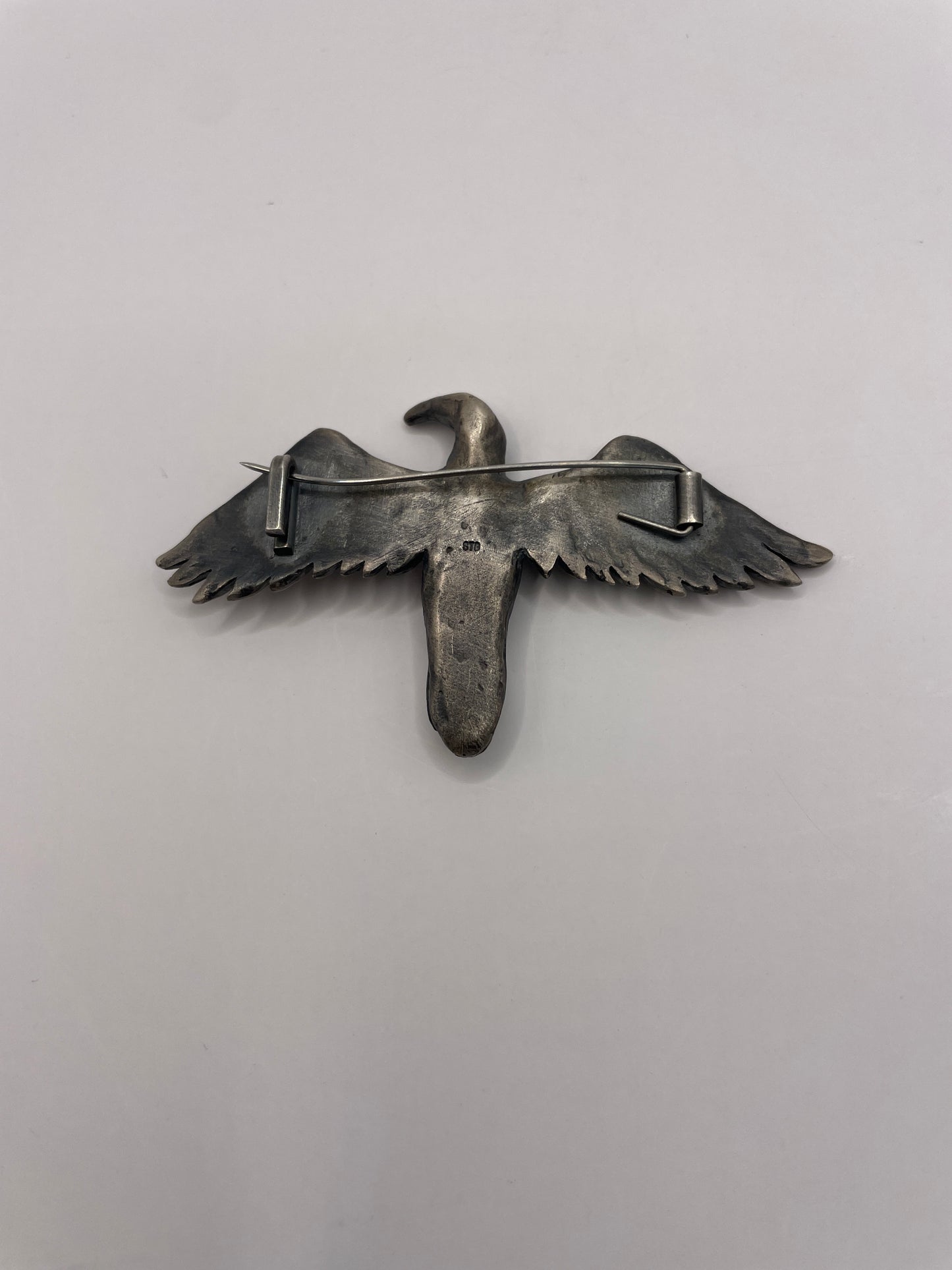 Silver Shag Brooch