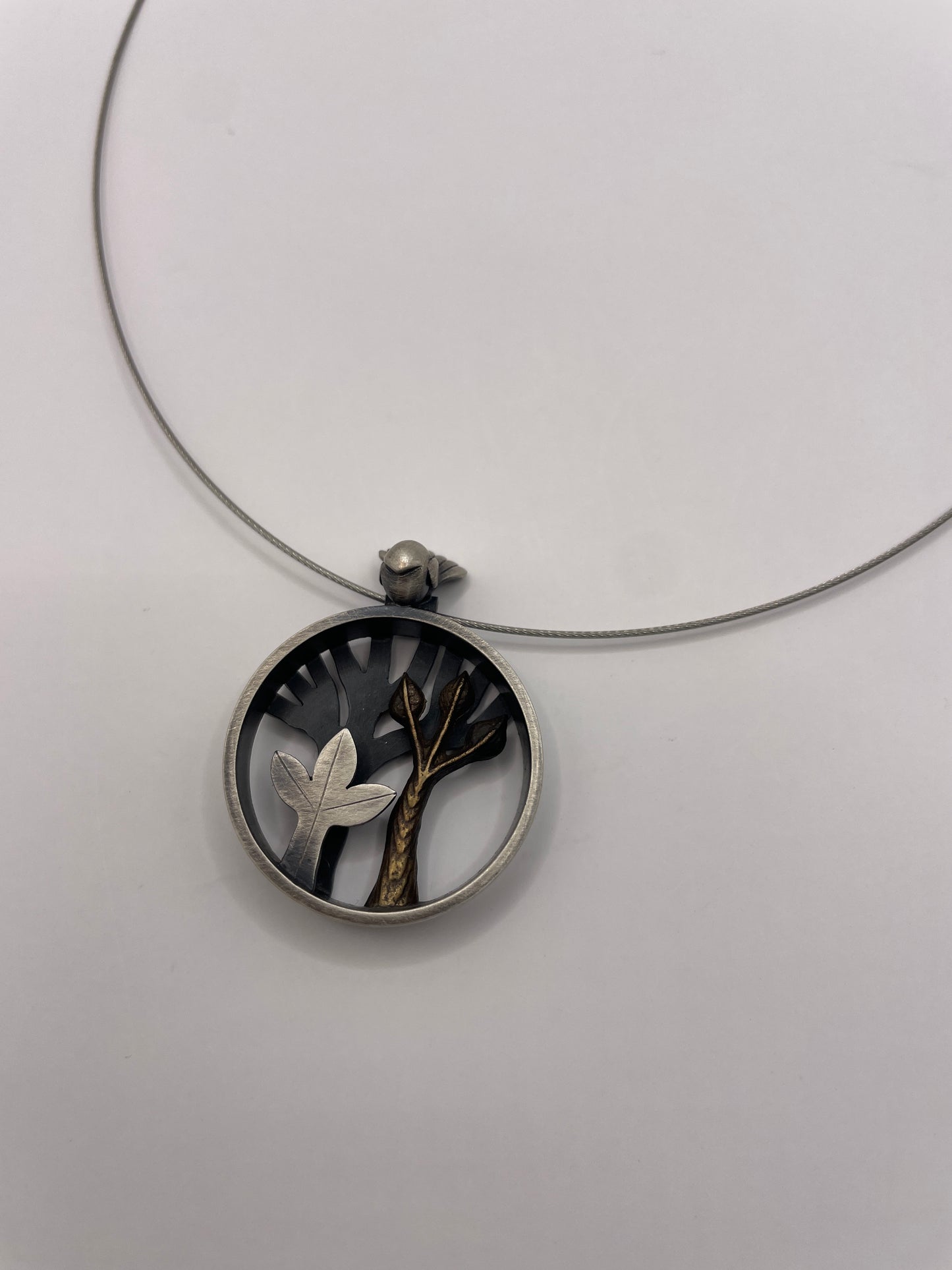 Forest pendant necklace