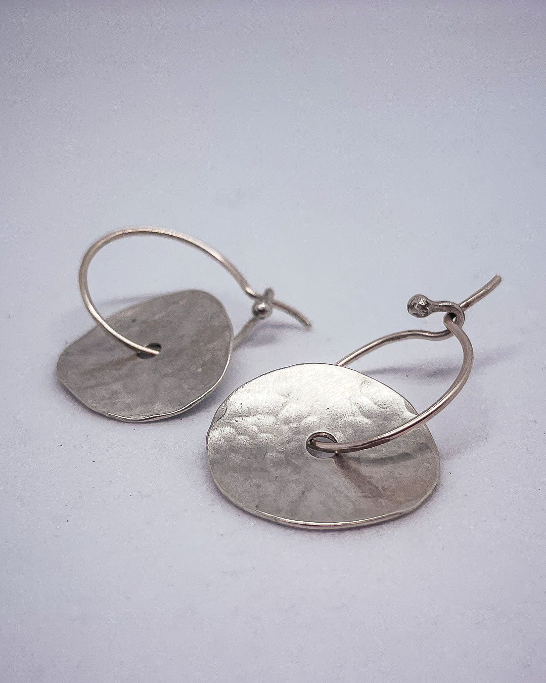 Disc Hoop Earrings