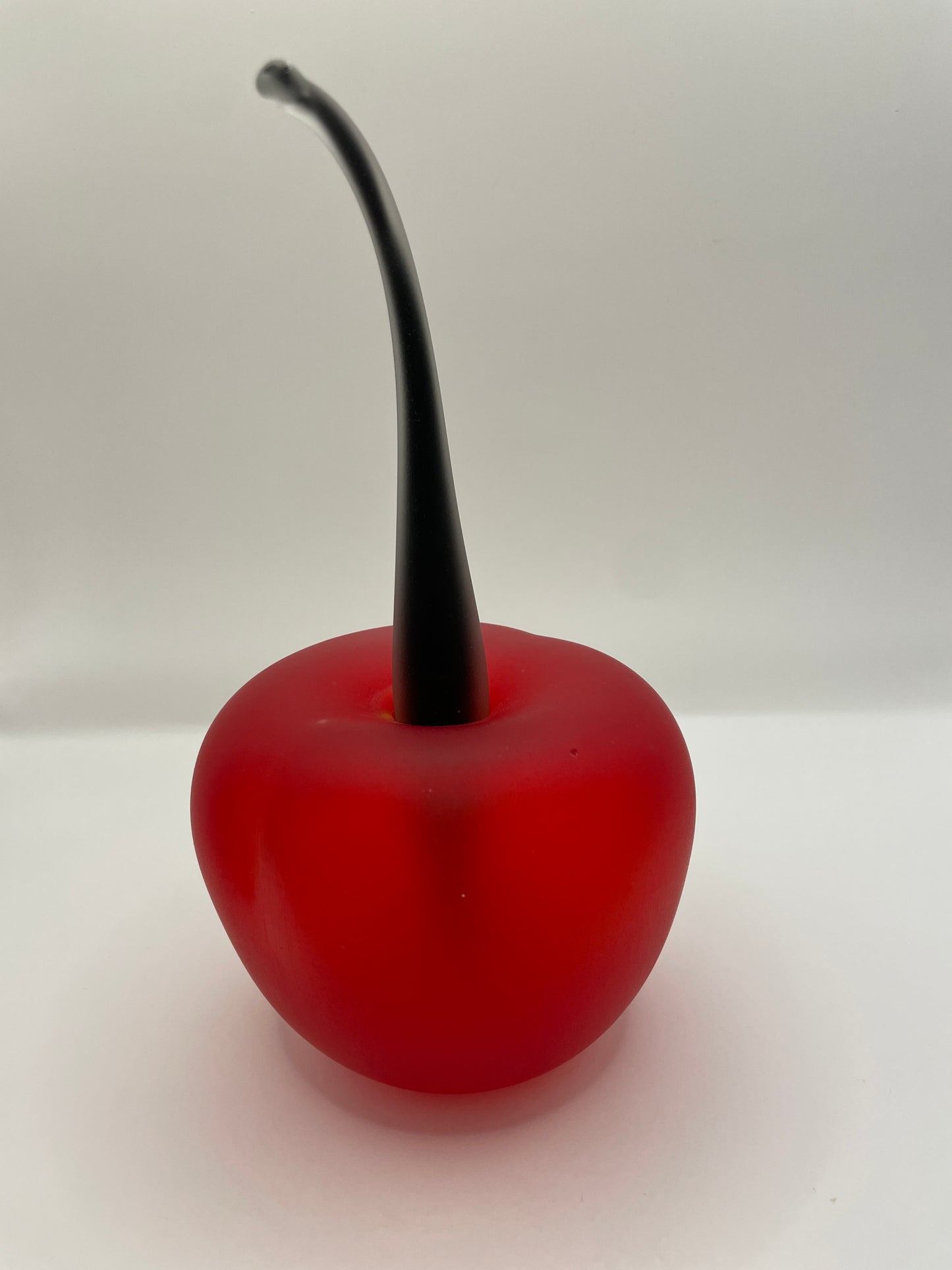 Blown glass red cherry