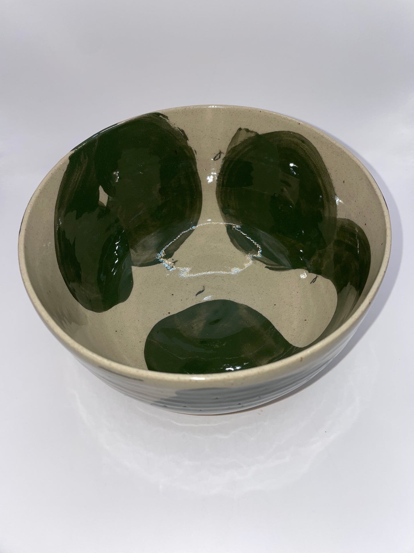 Emma Turner deep salad bowl green