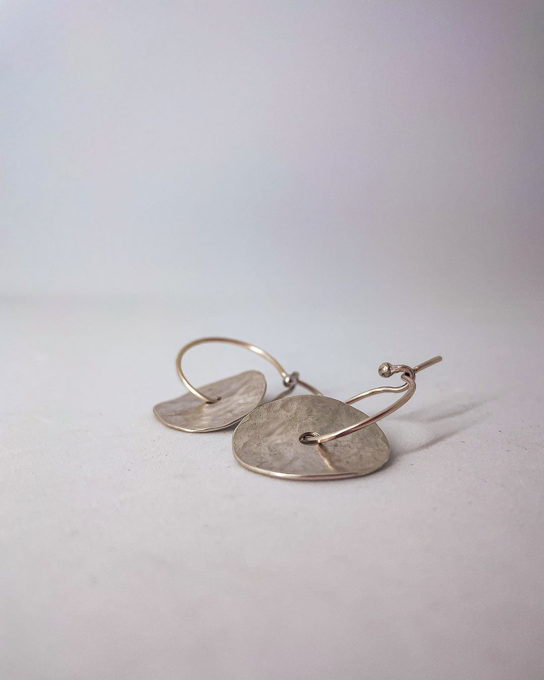Disc Hoop Earrings
