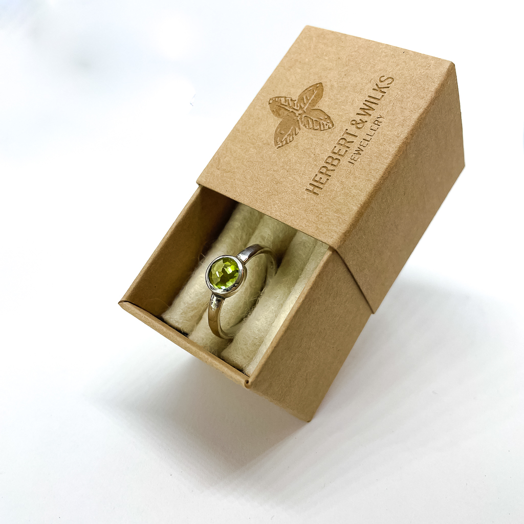 Herbert & Wilks Peridot Solitaire Stacking Ring
