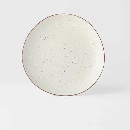 Uneven dinner plate - fleck