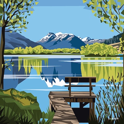 Glenorchy Lagoon Framed Print by Ira Mitchell