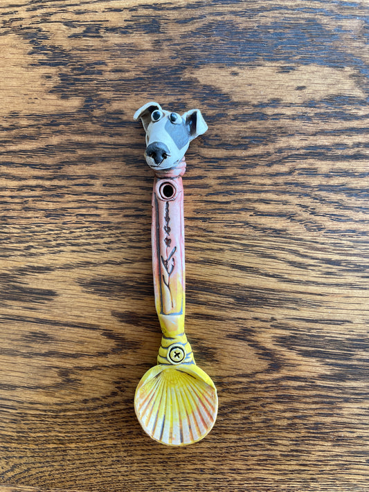 Fiona Tunnicliffe Decorative Spoon - terrier plus shell