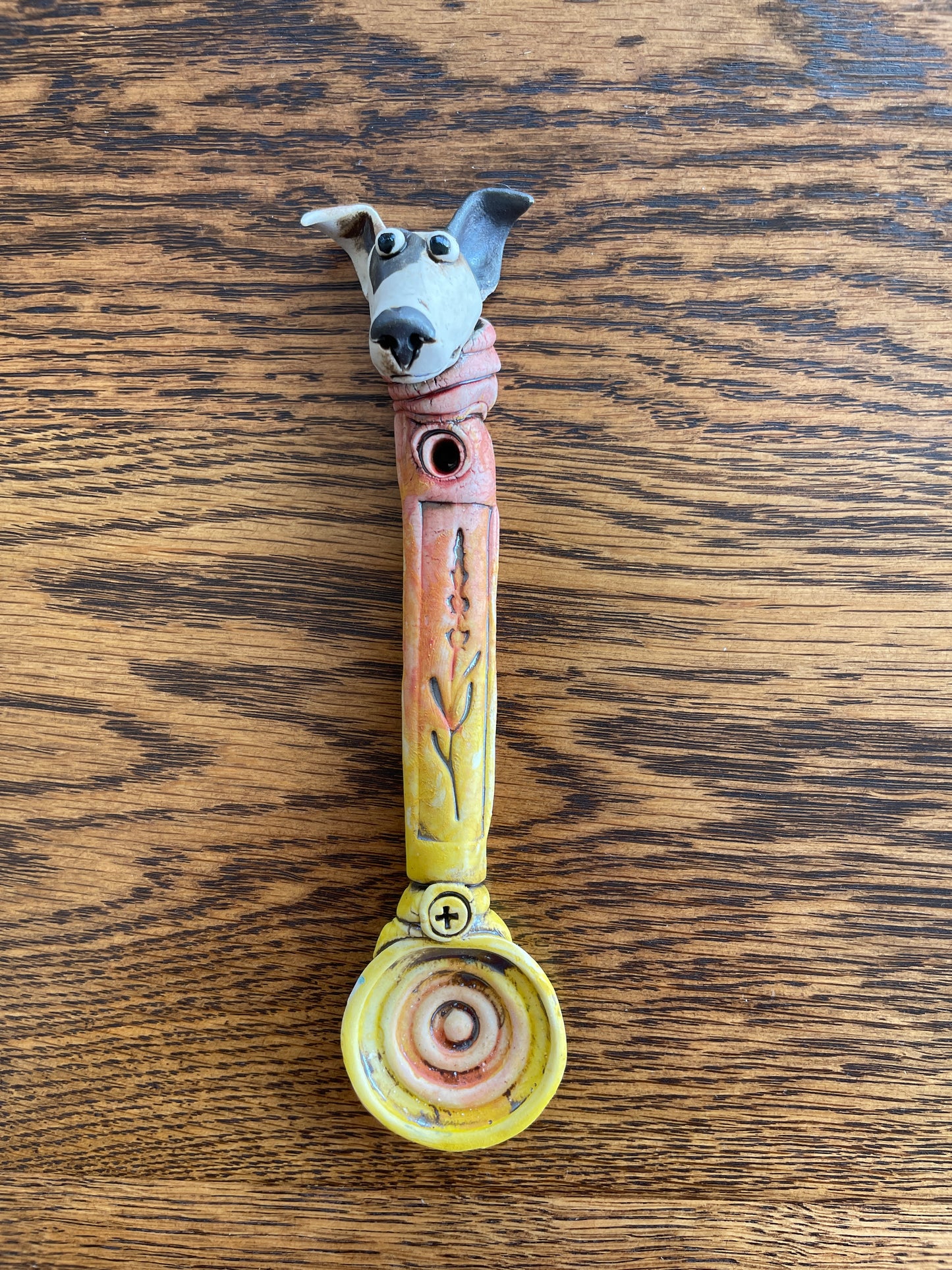 Fiona Tunnicliffe Decorative Spoon - terrier plus spiral