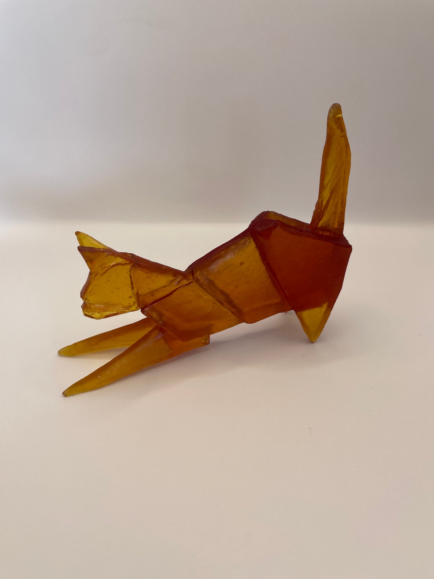 Cat origami glass Thomas Barter