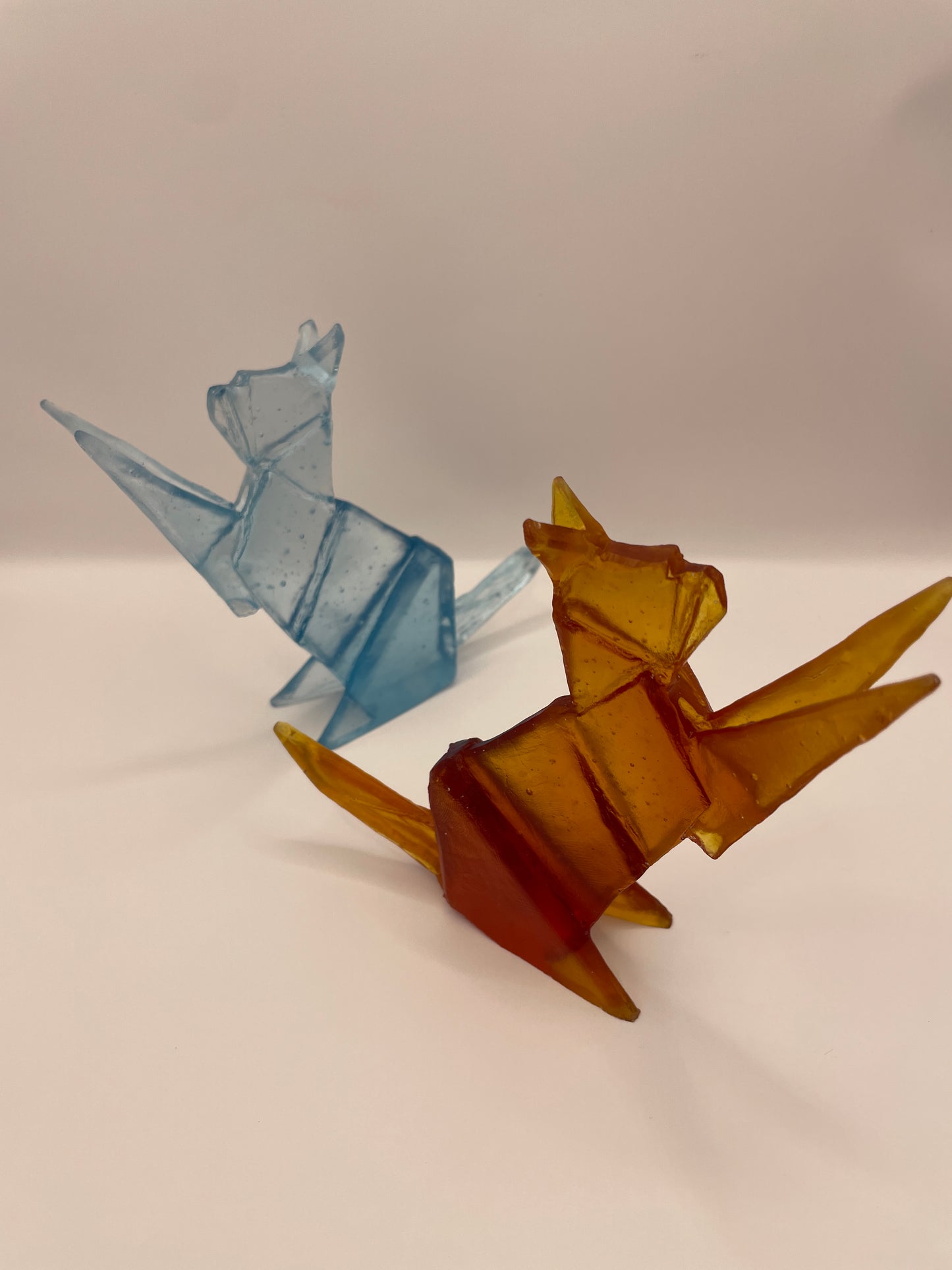 Cat origami glass Thomas Barter