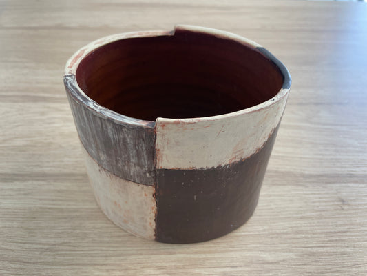 Terracotta slip vessel