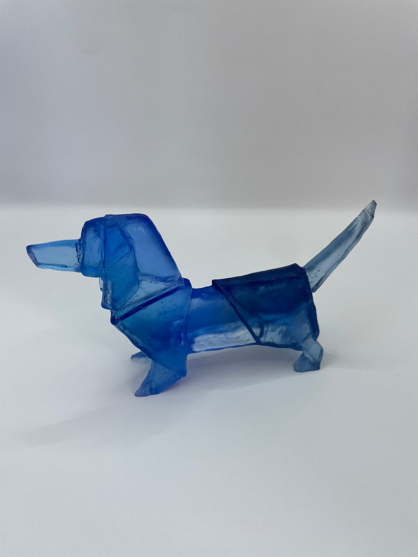 Dog (Schnitzel) Glass Origami Thomas Barter
