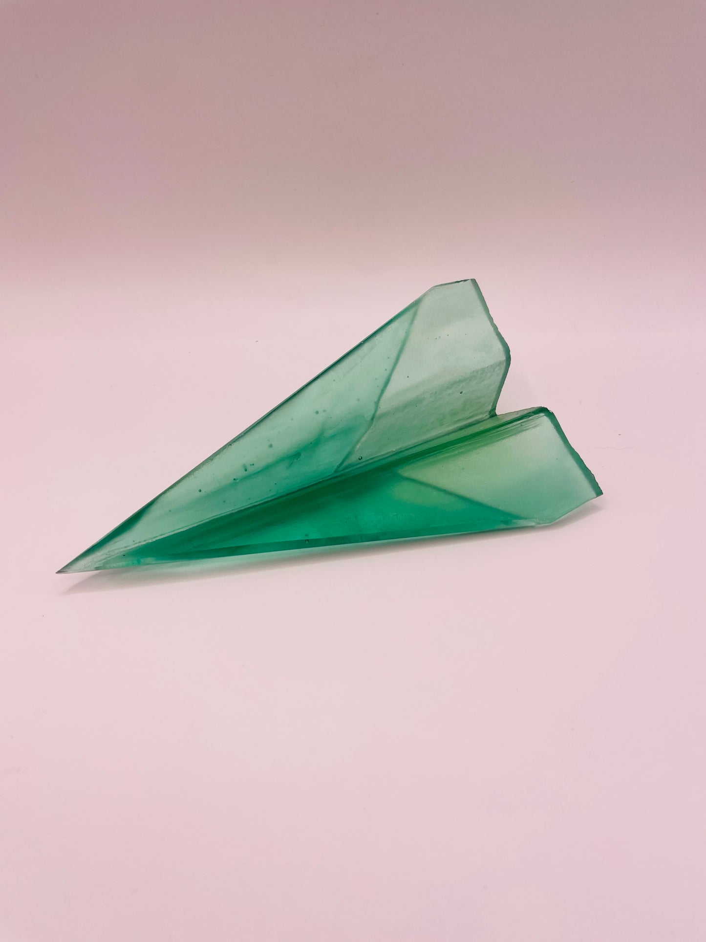 Glass paper plane Thomas Barter