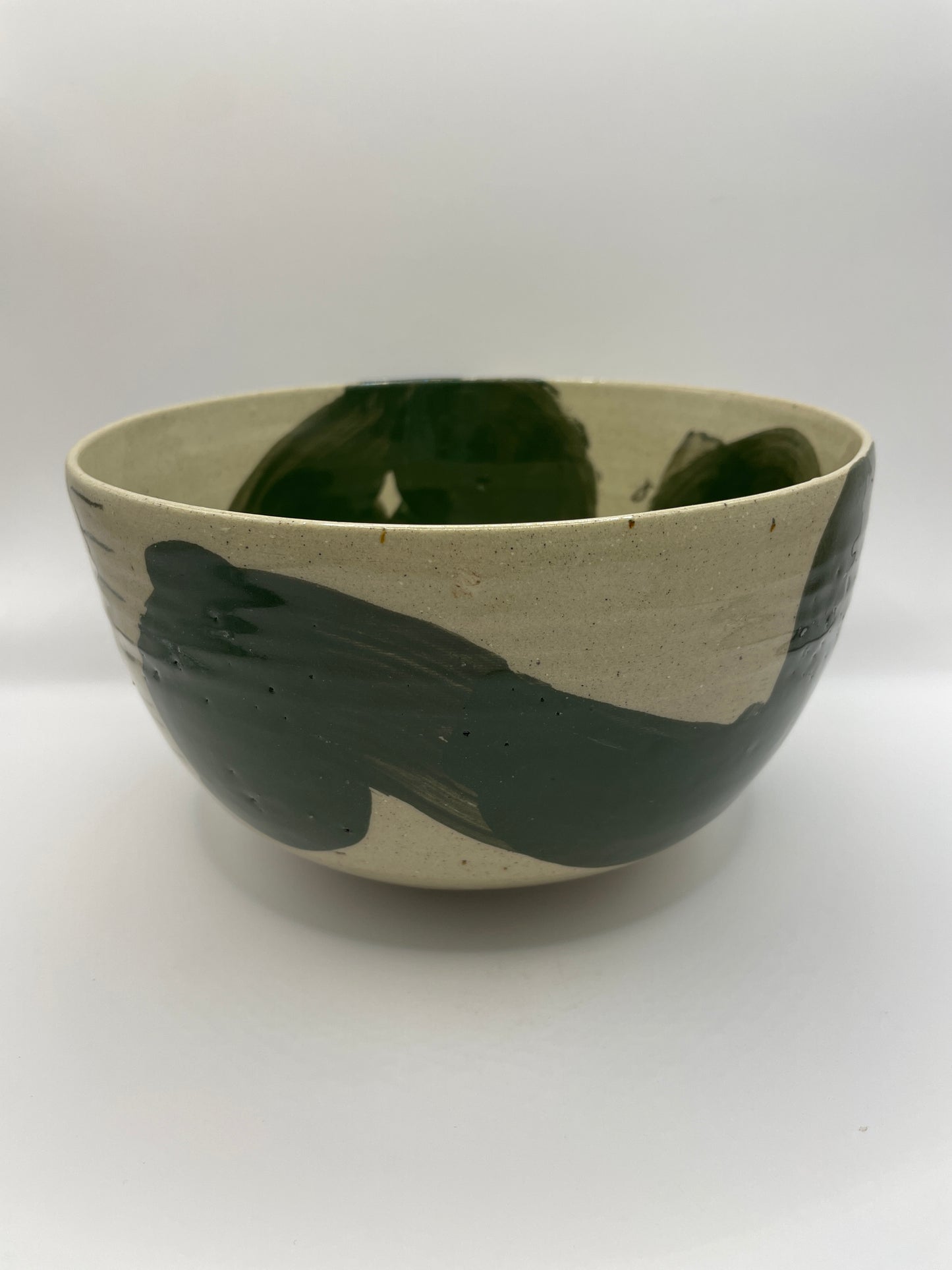 Emma Turner deep salad bowl green