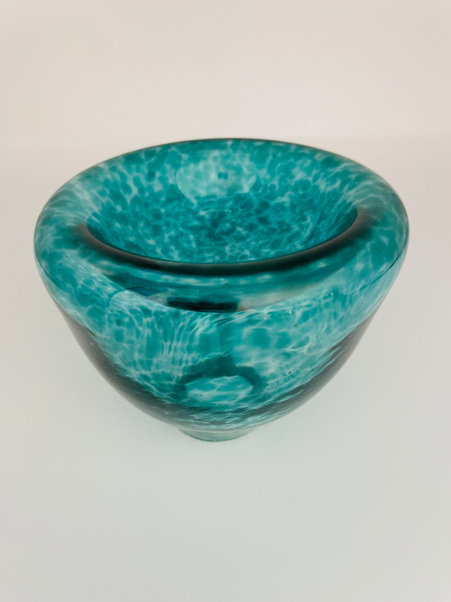 Fran Anderton blown glass double bowl