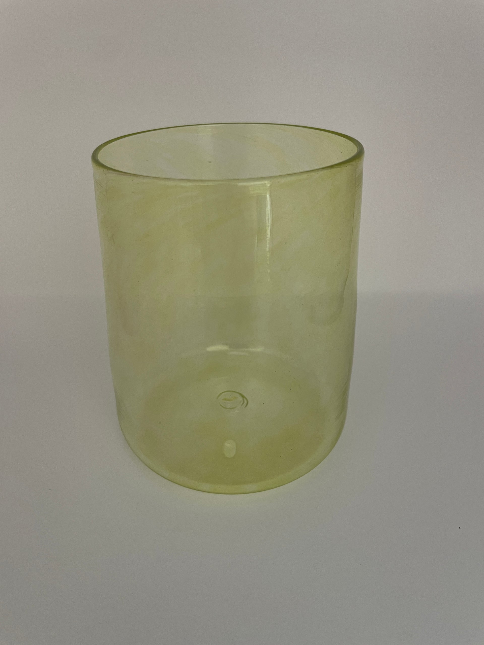 Monmouth Glass square cup (hand blown) – Riverside Gallery NZ
