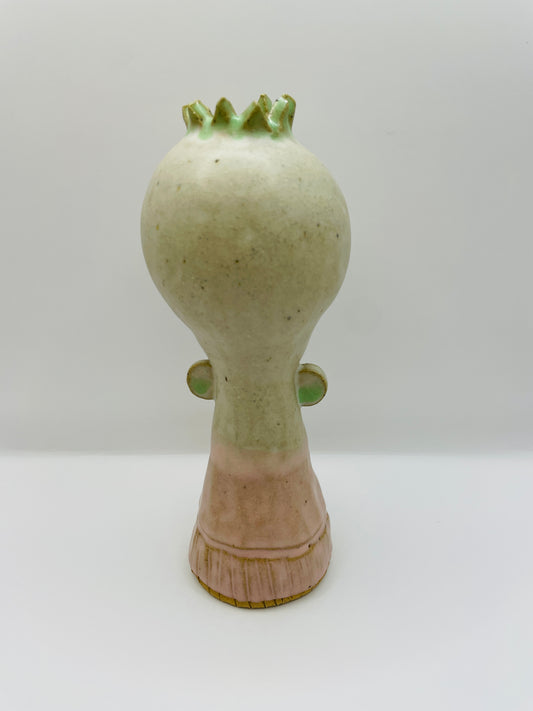 Bud vase green detail Pip Woods